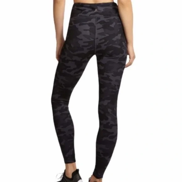Danskin Black Camouflage Leggings, Large - Picture 3 of 7